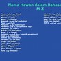 Nama2 Hewan Dalam Bahasa Arab